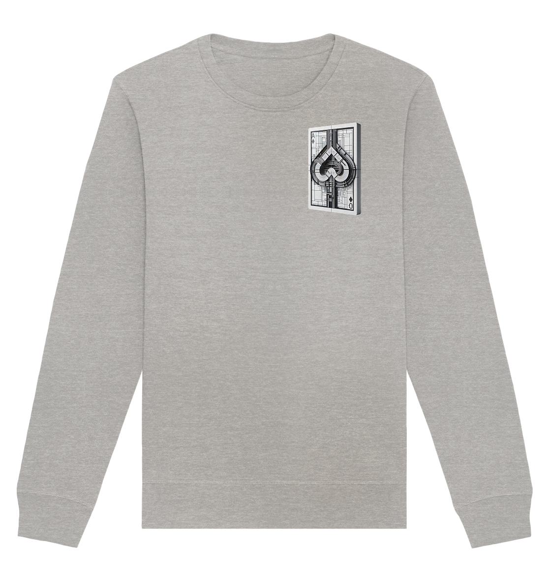 Abstract Ace of Spades - Organic Basic Unisex Sweatshirt