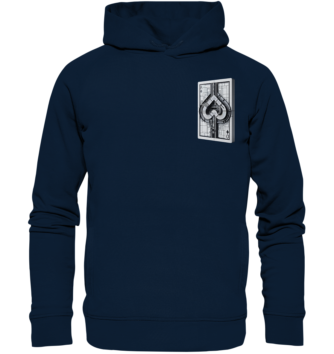 Abstract Ace of Spades - Organic Fashion Hoodie