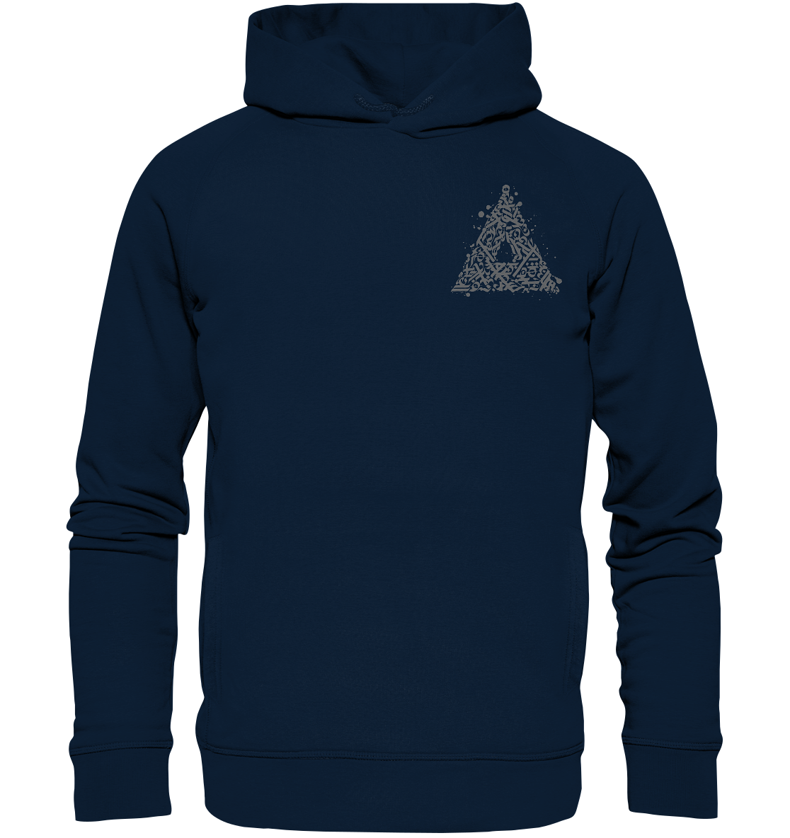 Calligraphy Triangle - Organic Fashion Hoodie