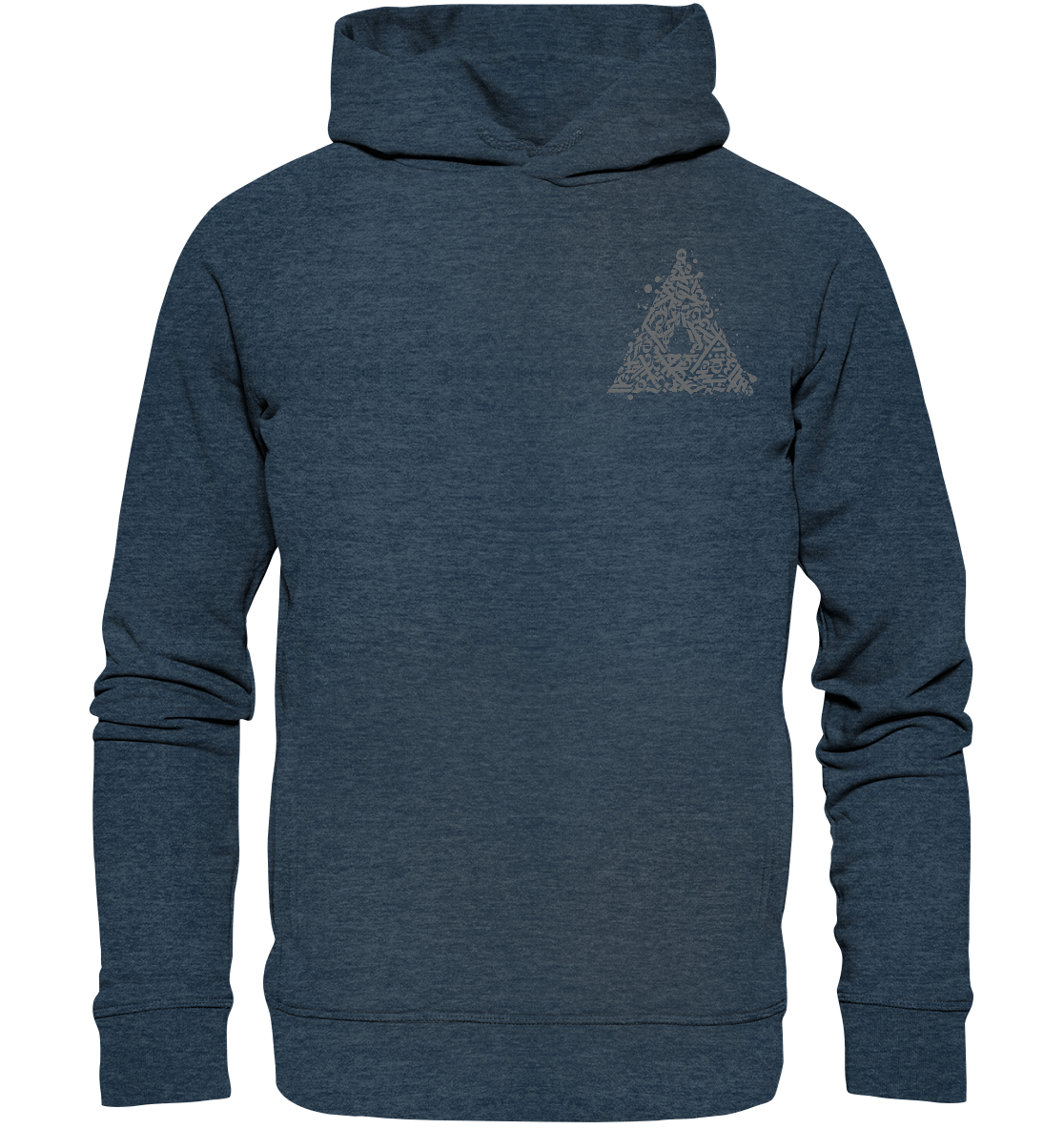 Calligraphy Triangle - Organic Fashion Hoodie