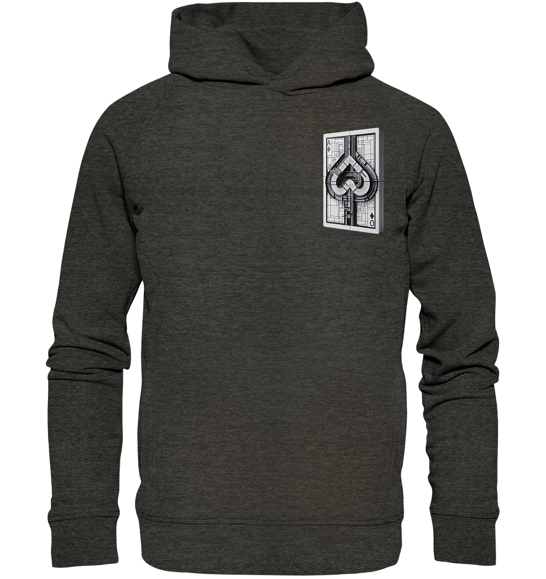 Abstract Ace of Spades - Organic Fashion Hoodie