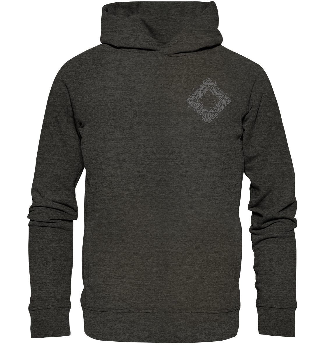 Calligraphy Square - Organic Fashion Hoodie