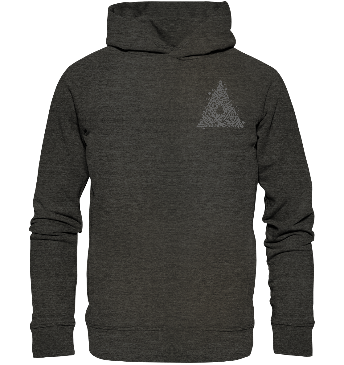 Calligraphy Triangle - Organic Fashion Hoodie