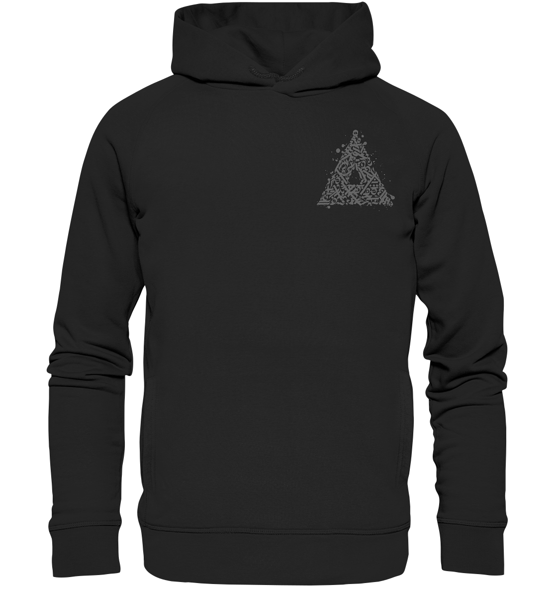 Calligraphy Triangle - Organic Fashion Hoodie