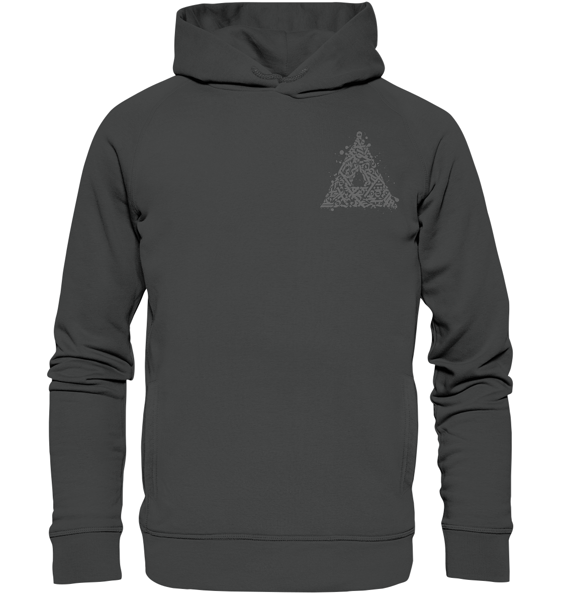 Calligraphy Triangle - Organic Fashion Hoodie