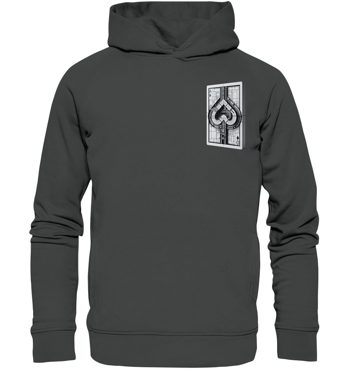 Abstract Ace of Spades - Organic Fashion Hoodie