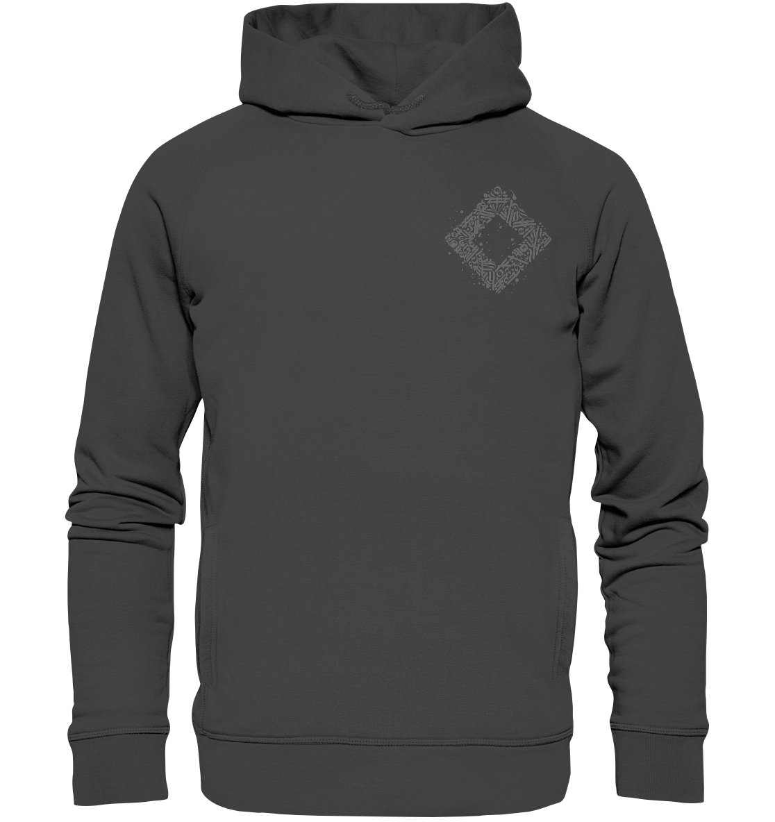 Calligraphy Square - Organic Fashion Hoodie