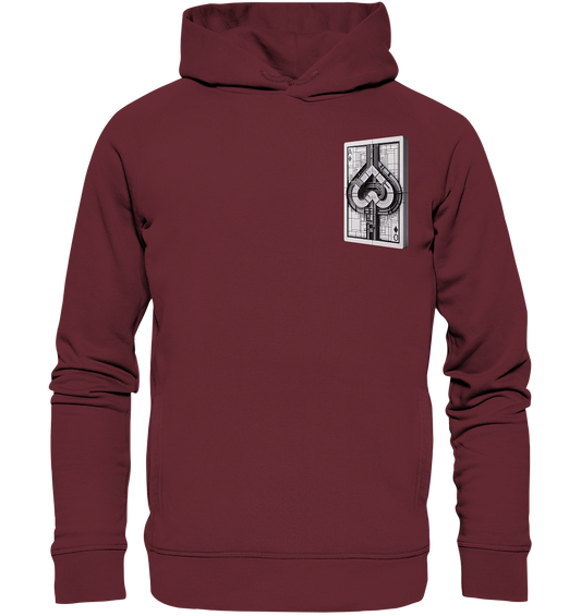 Abstract Ace of Spades - Organic Fashion Hoodie