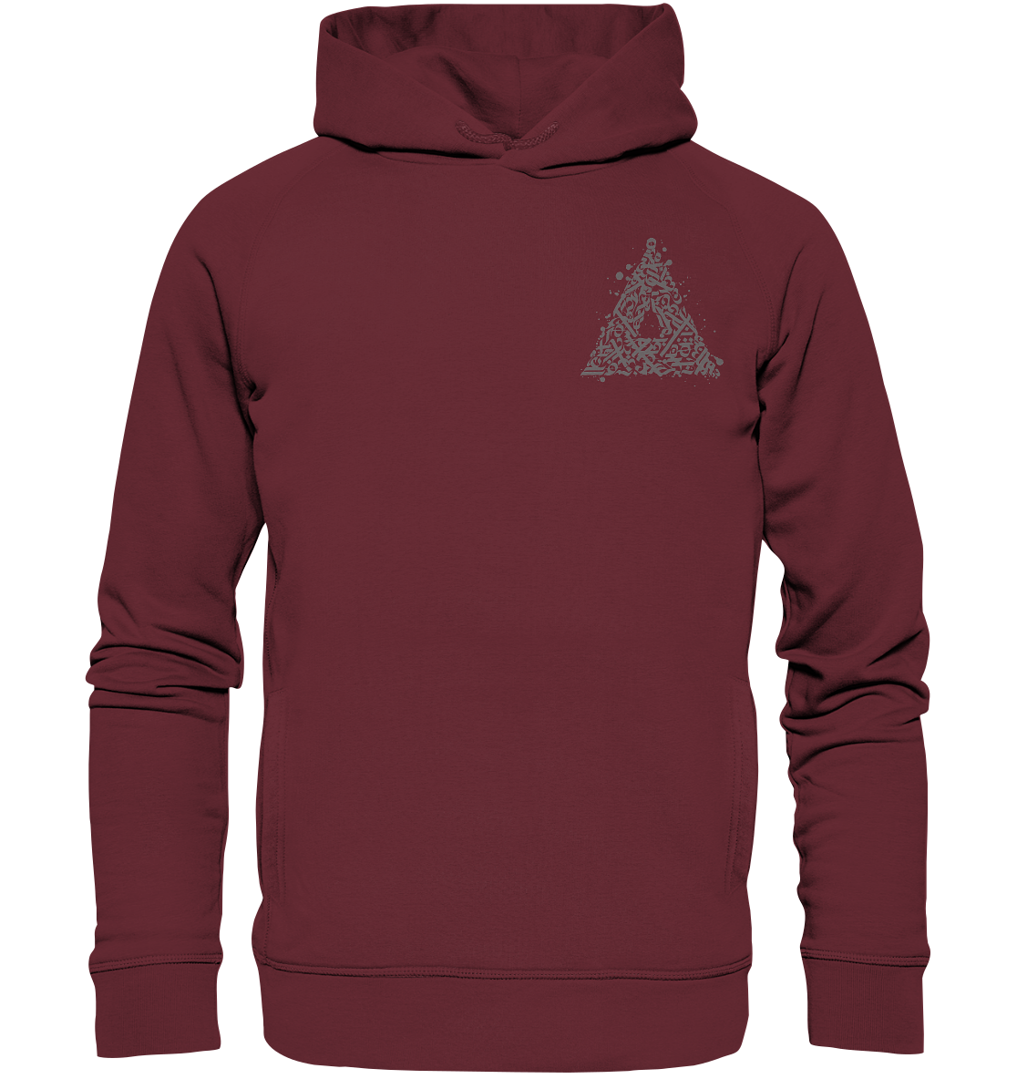 Calligraphy Triangle - Organic Fashion Hoodie