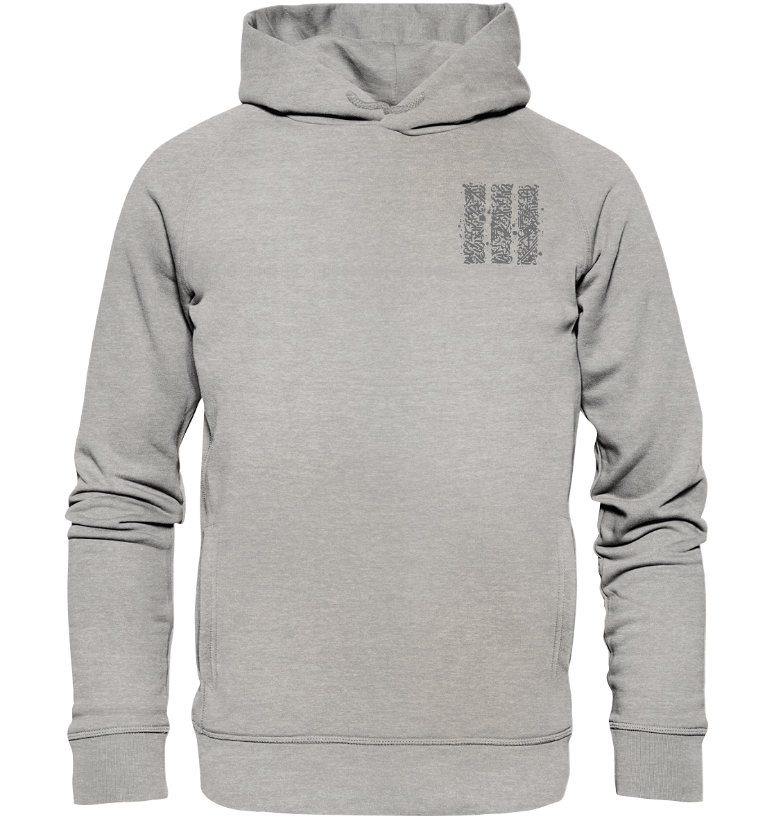 Calligraphy Columns - Organic Fashion Hoodie