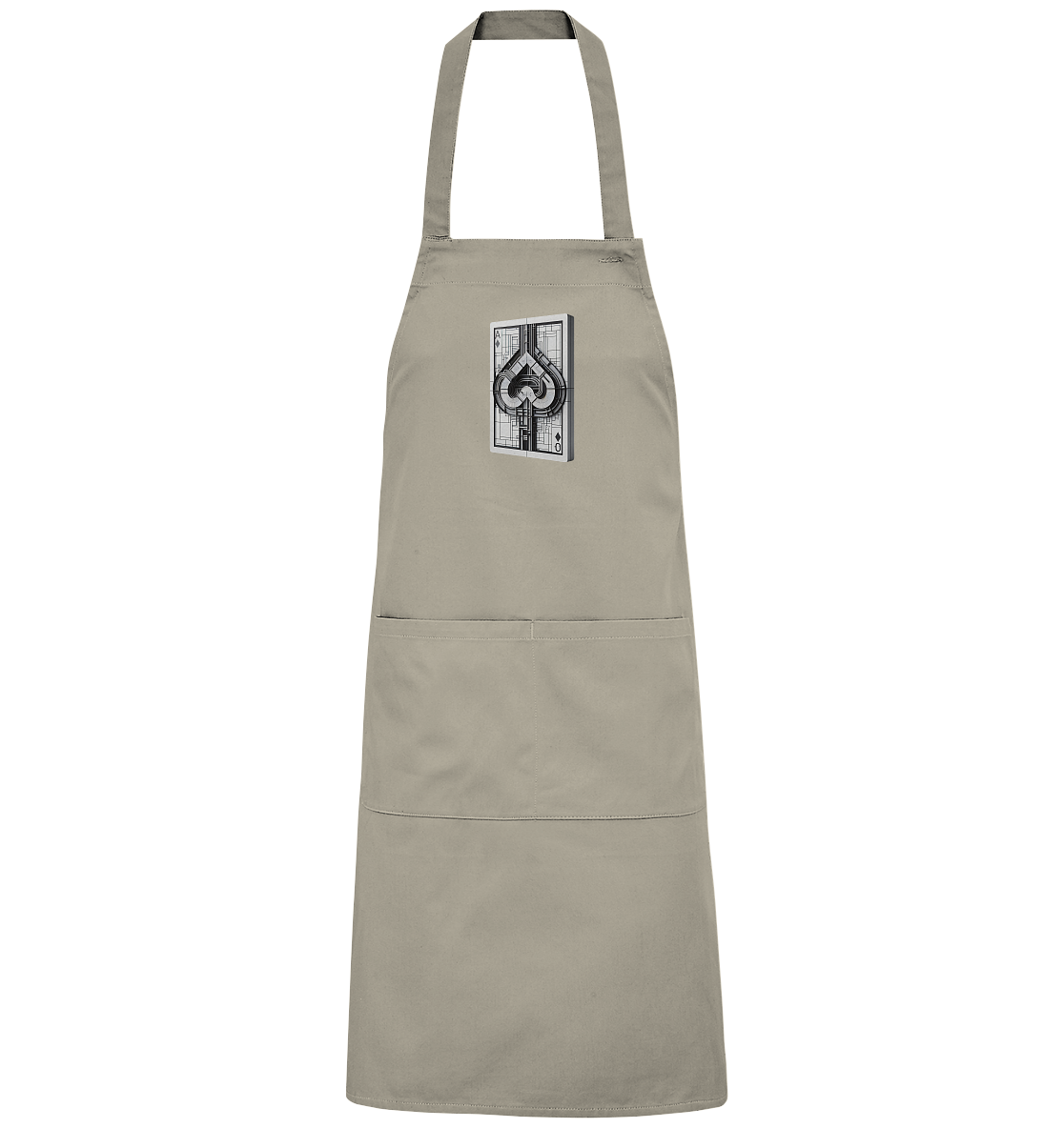 Abstract Ace of Spades - Organic BBQ Apron