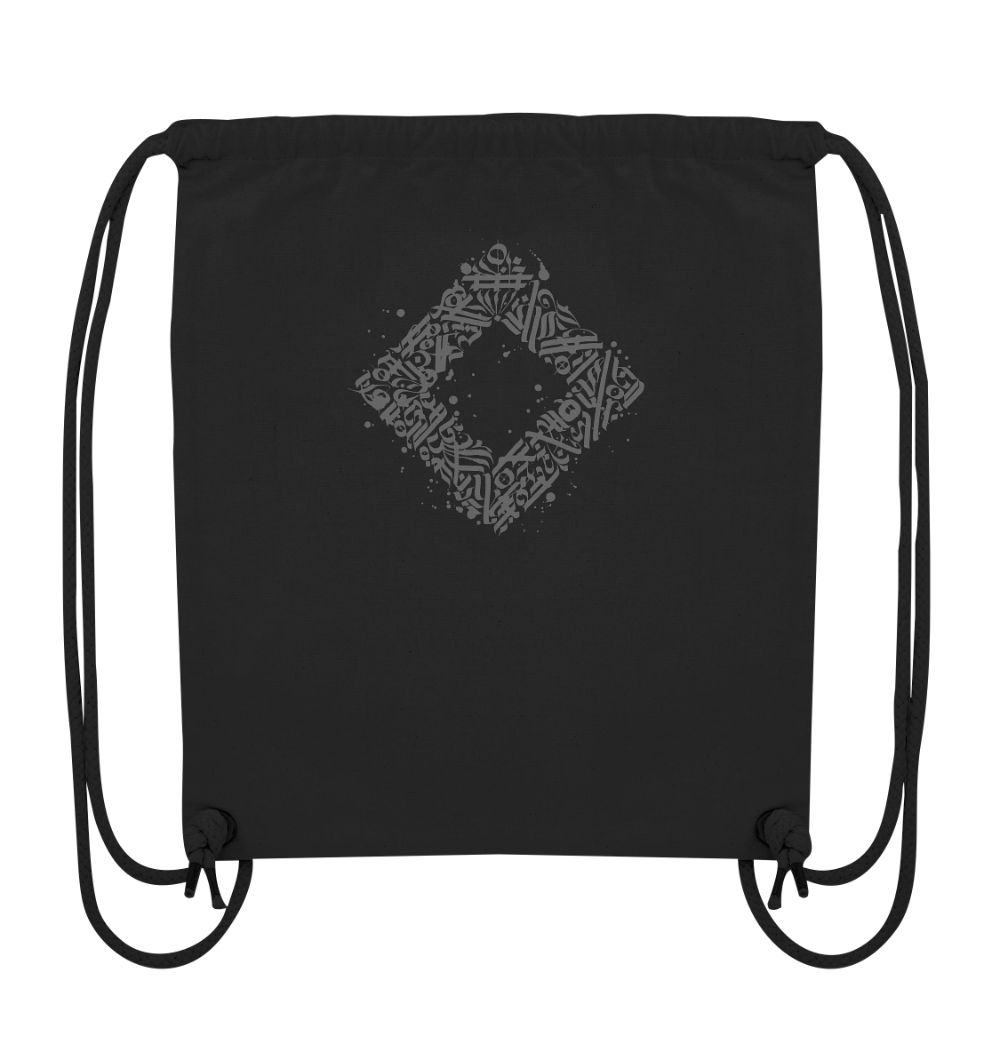 Calligraphy Square - Organic Gym Bag