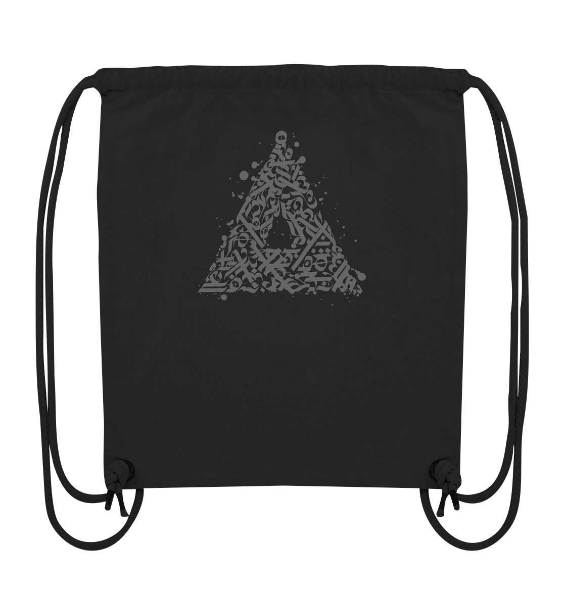 Calligraphy Triangle - Organic Gym Bag