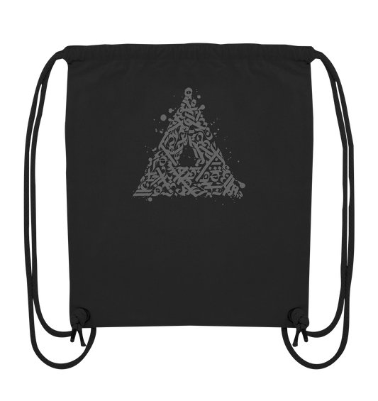 Calligraphy Triangle - Organic Gym Bag