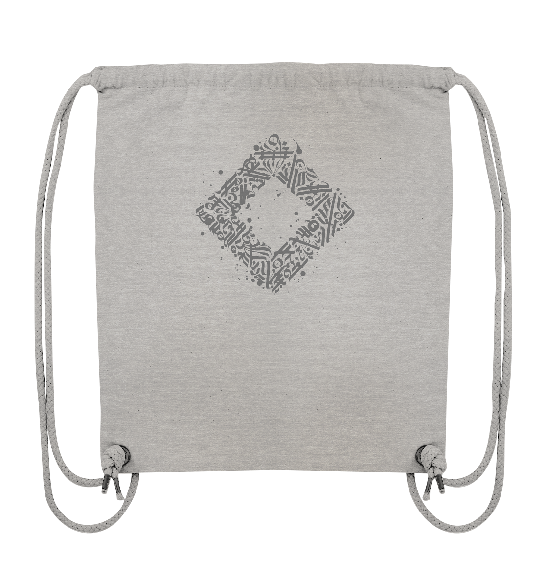 Calligraphy Square - Organic Gym Bag