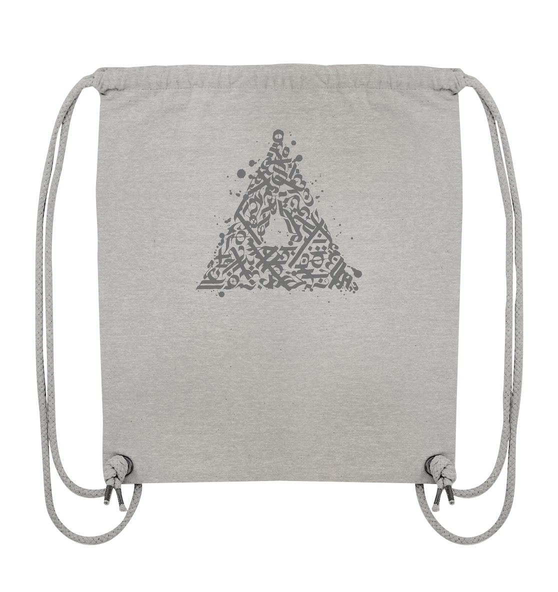 Calligraphy Triangle - Organic Gym Bag