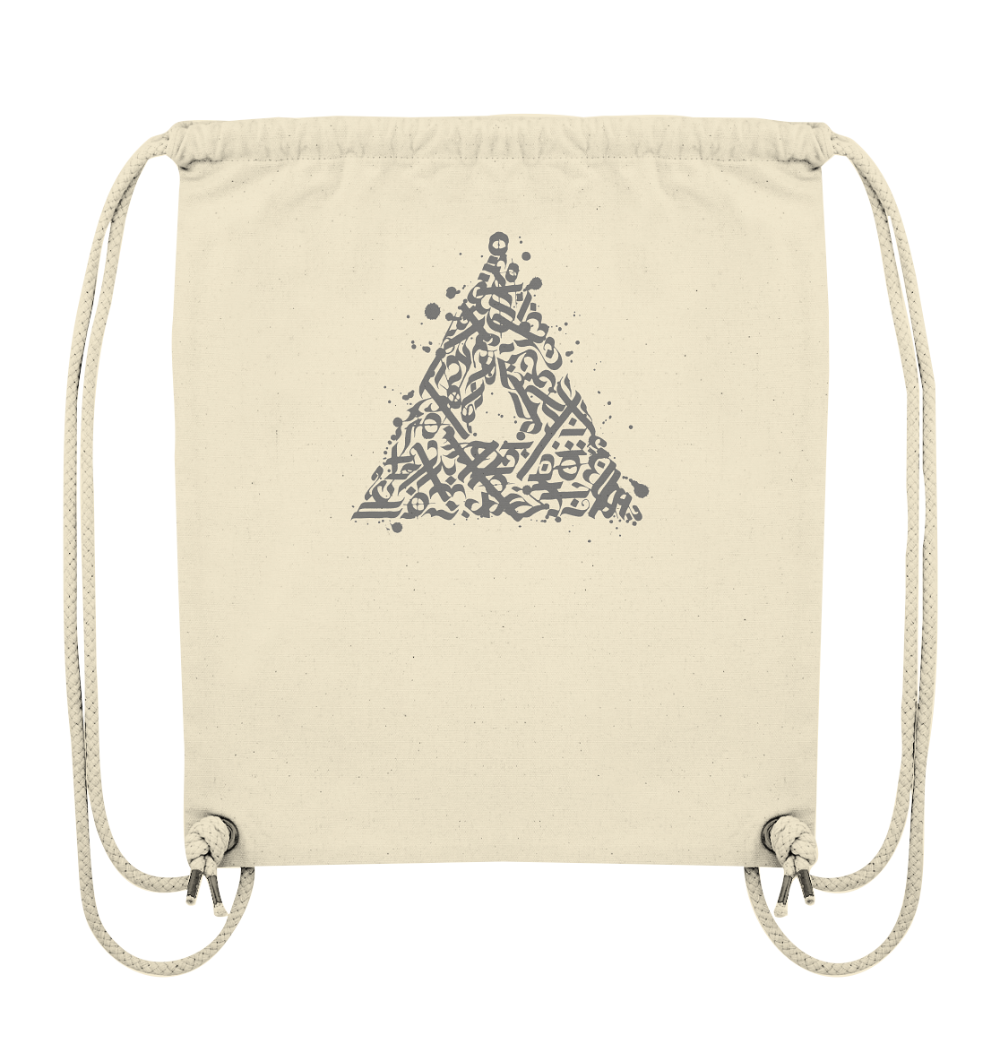 Calligraphy Triangle - Organic Gym Bag