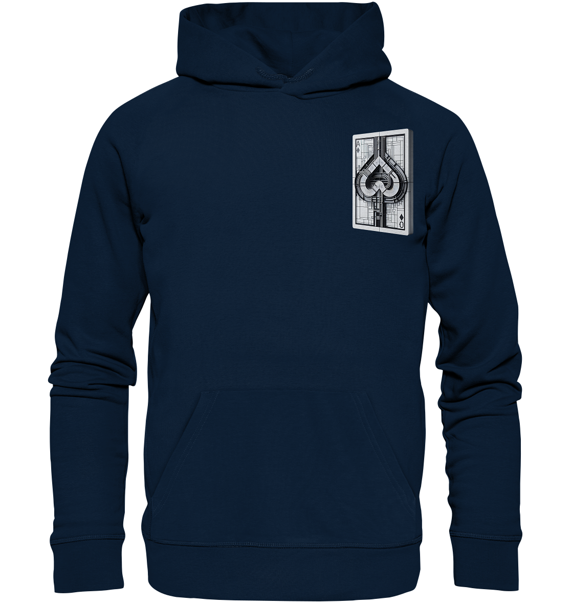 Abstract Ace of Spades - Organic Hoodie