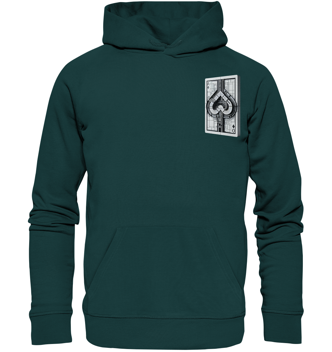 Abstract Ace of Spades - Organic Hoodie