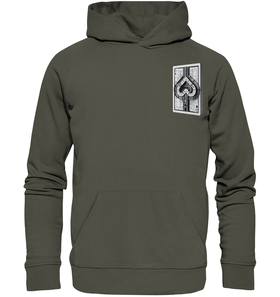 Abstract Ace of Spades - Organic Hoodie