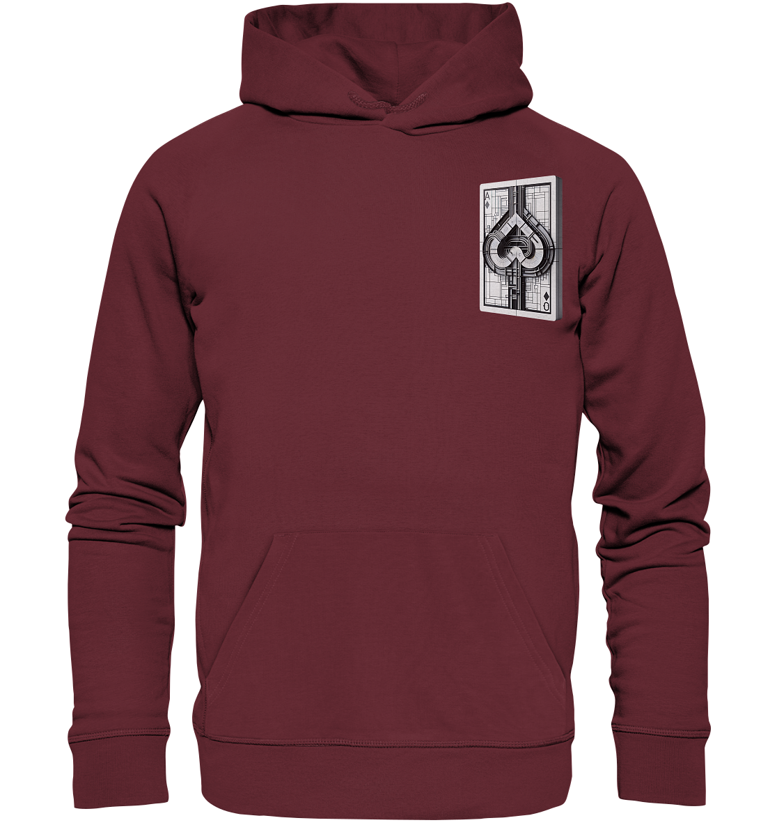 Abstract Ace of Spades - Organic Hoodie