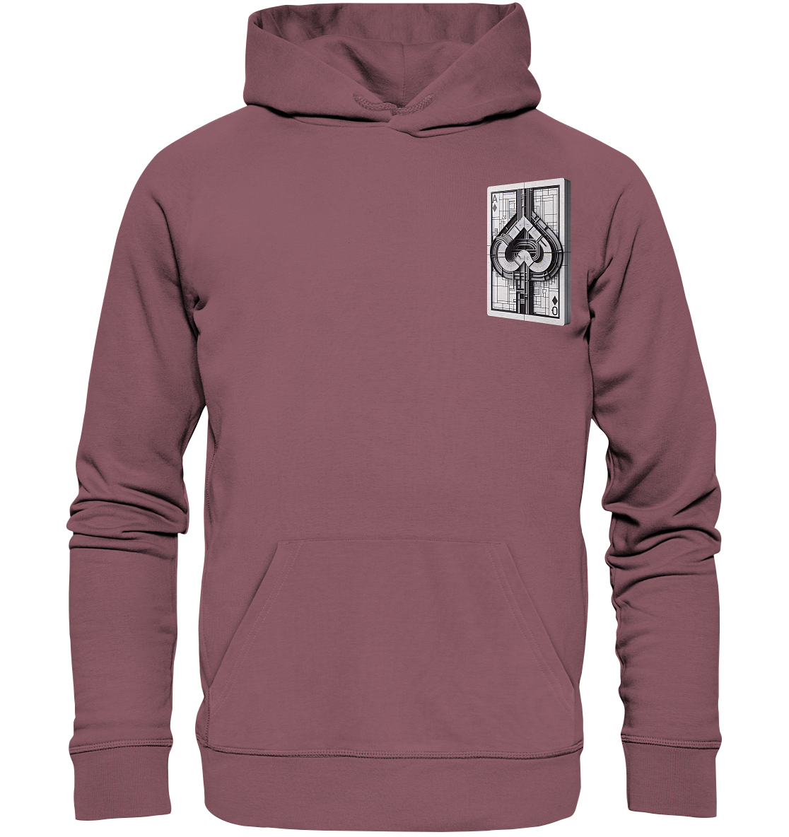 Abstract Ace of Spades - Organic Hoodie