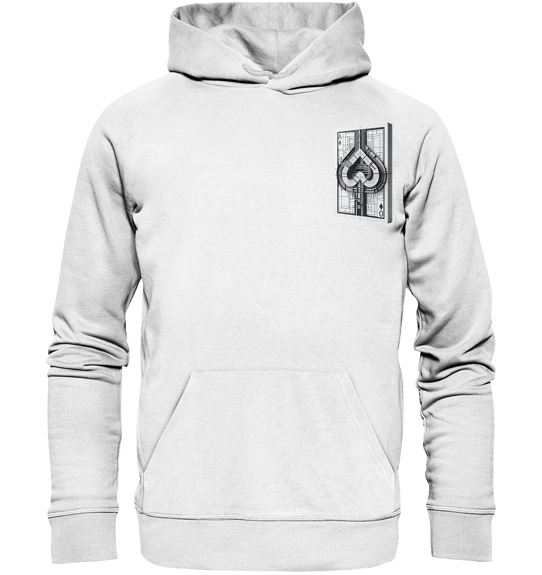 Abstract Ace of Spades - Organic Hoodie