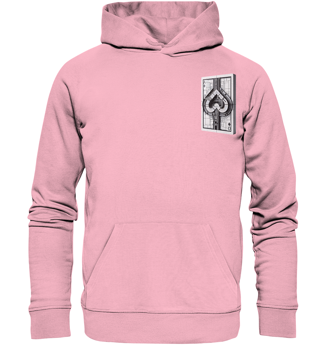 Abstract Ace of Spades - Organic Hoodie