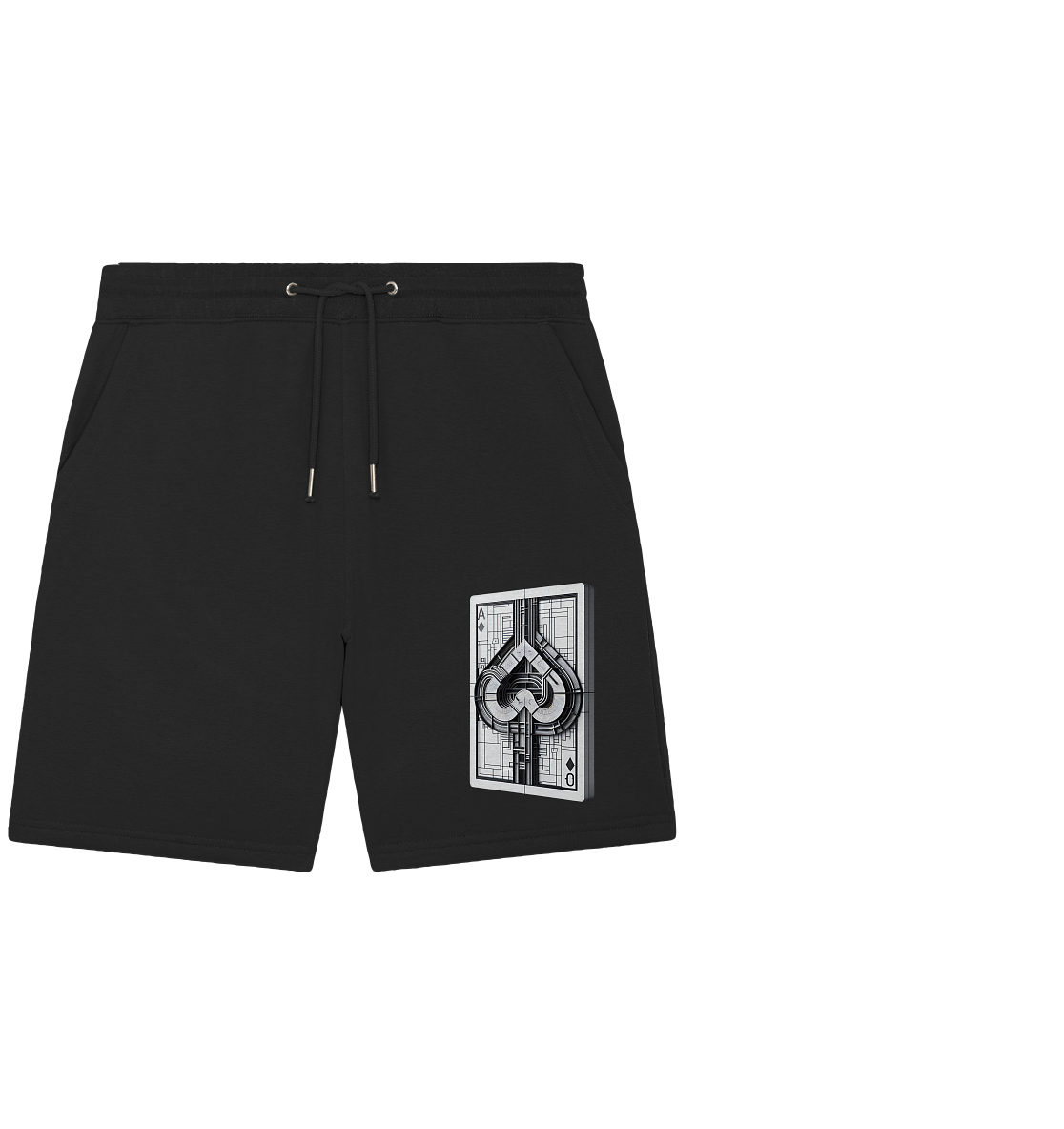 Abstract Ace of Spades - Organic Jogger Shorts