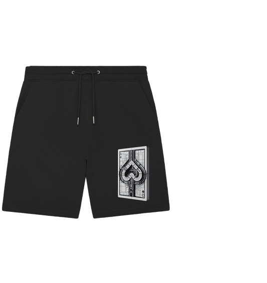 Abstract Ace of Spades - Organic Jogger Shorts