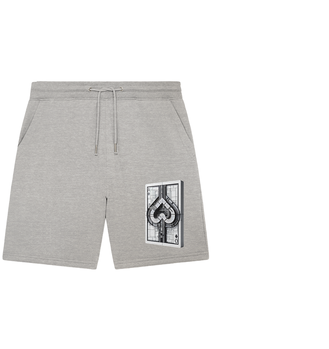 Abstract Ace of Spades - Organic Jogger Shorts