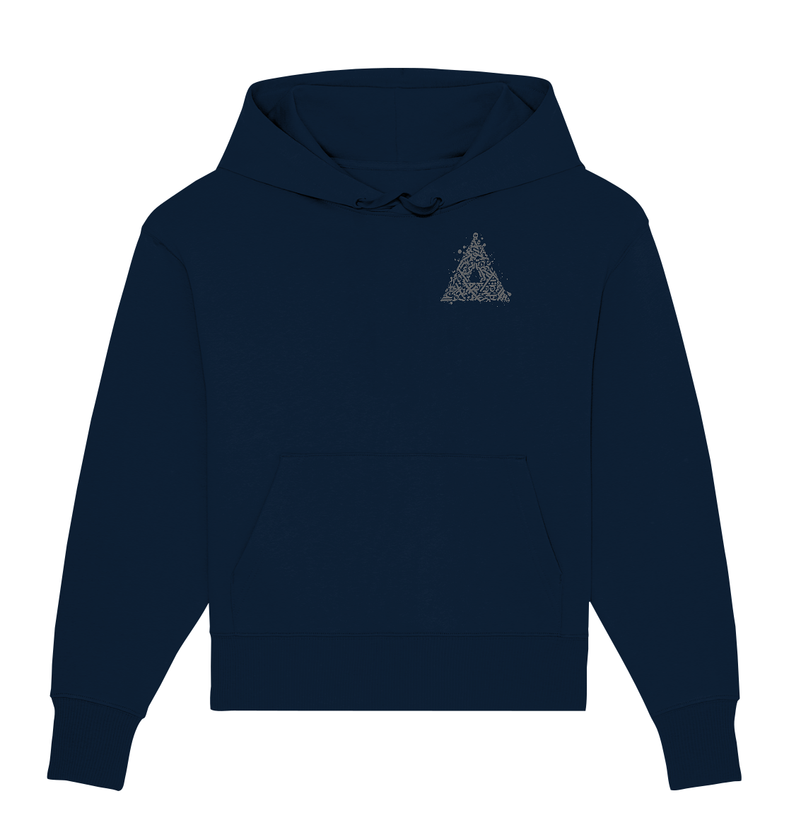 Calligraphy Triangle - Organic Oversize Hoodie