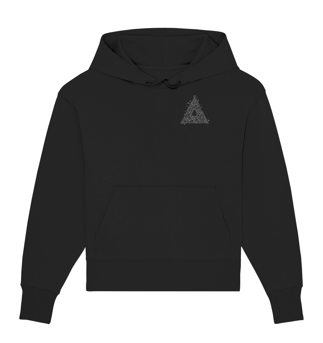 Calligraphy Triangle - Organic Oversize Hoodie