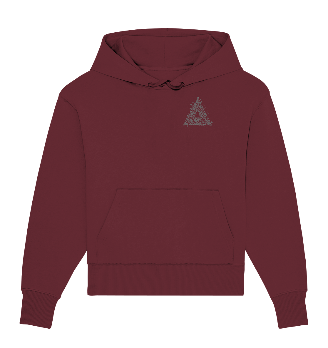 Calligraphy Triangle - Organic Oversize Hoodie