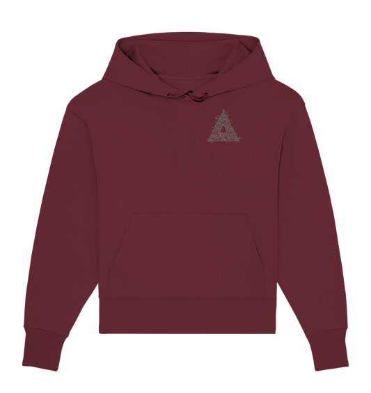 Calligraphy Triangle - Organic Oversize Hoodie