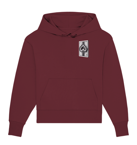 Abstract Ace of Spades - Organic Oversize Hoodie