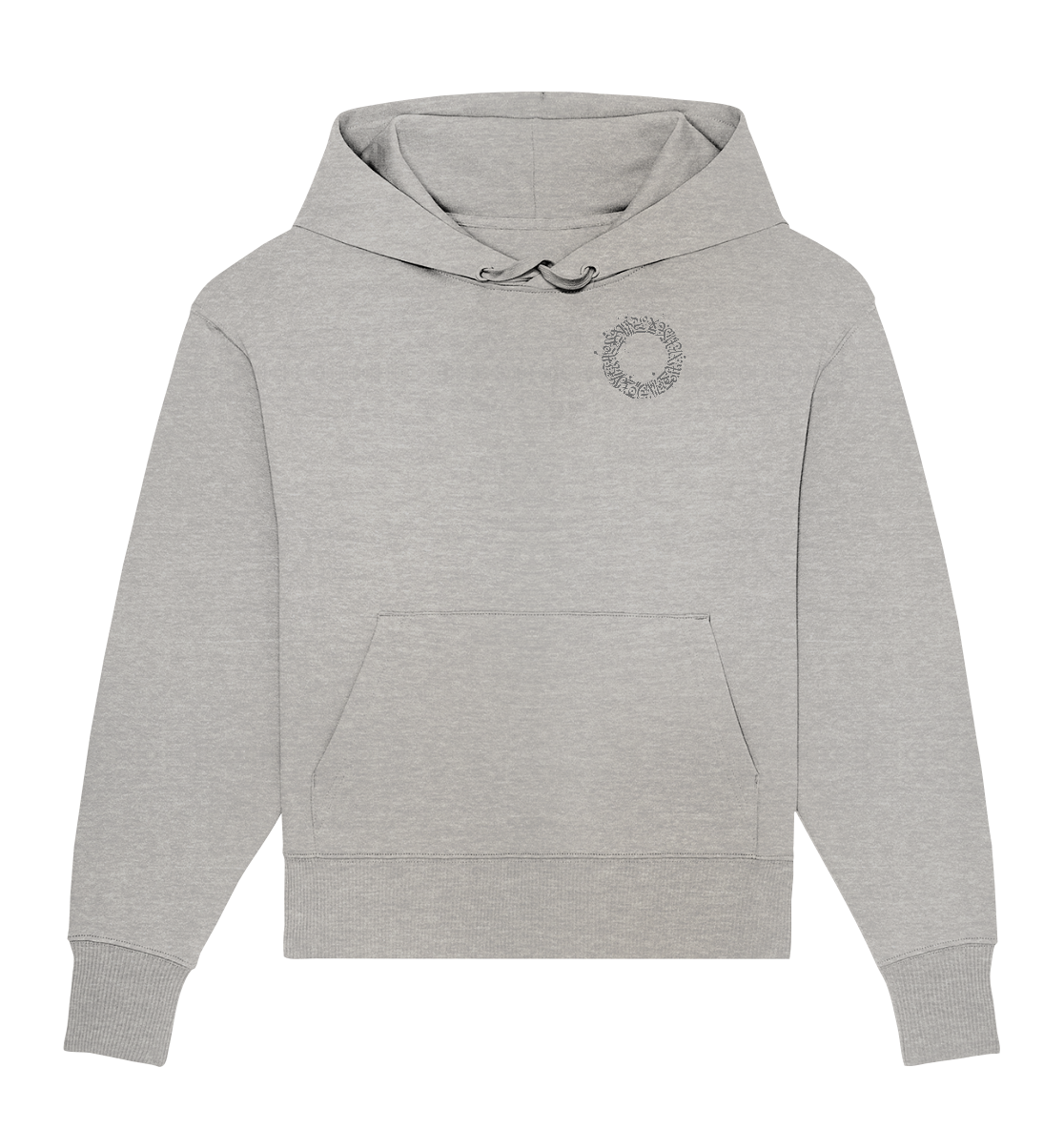 Calligraphy Ball - Organic Oversize Hoodie