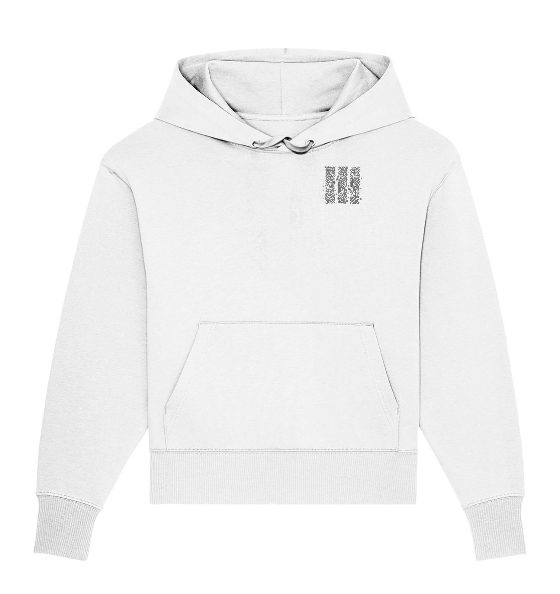 Calligraphy Columns - Organic Oversize Hoodie