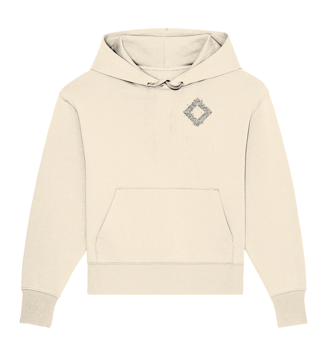 Calligraphy Square - Organic Oversize Hoodie