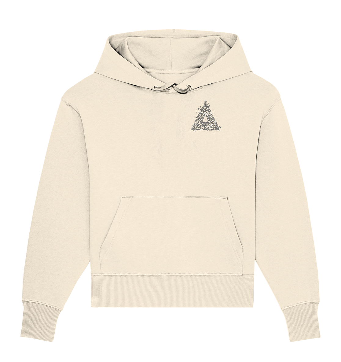 Calligraphy Triangle - Organic Oversize Hoodie