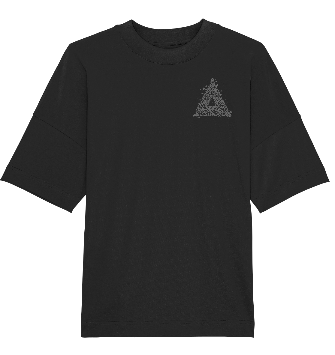 Calligraphy Triangle - Organic Oversize Shirt