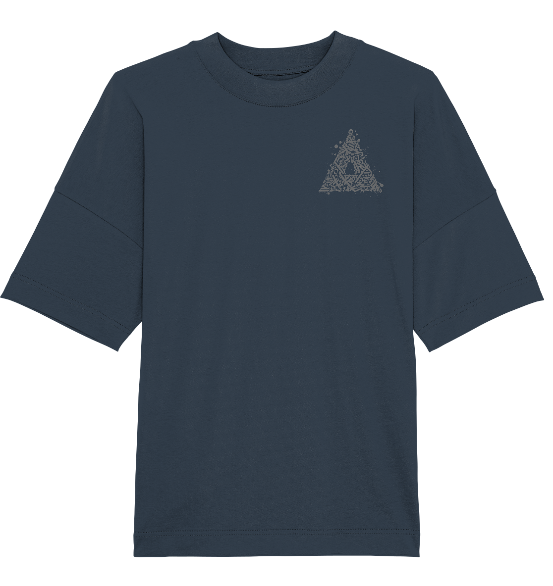 Calligraphy Triangle - Organic Oversize Shirt