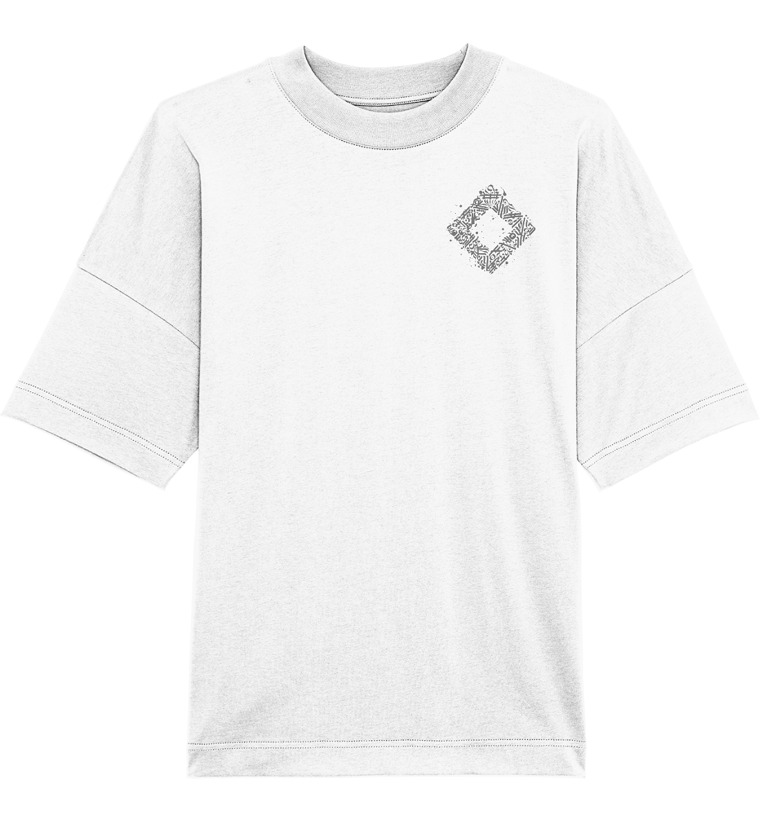 Calligraphy Square - Organic Oversize Shirt