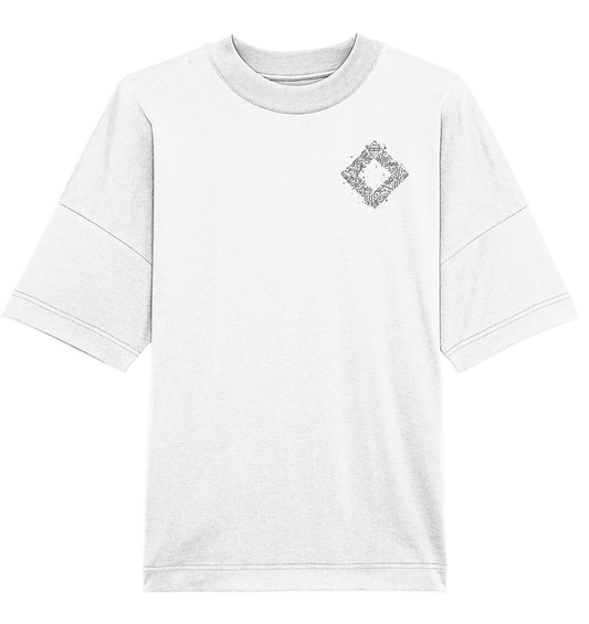 Calligraphy Square - Organic Oversize Shirt