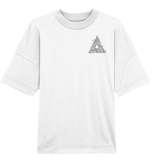 Calligraphy Triangle - Organic Oversize Shirt