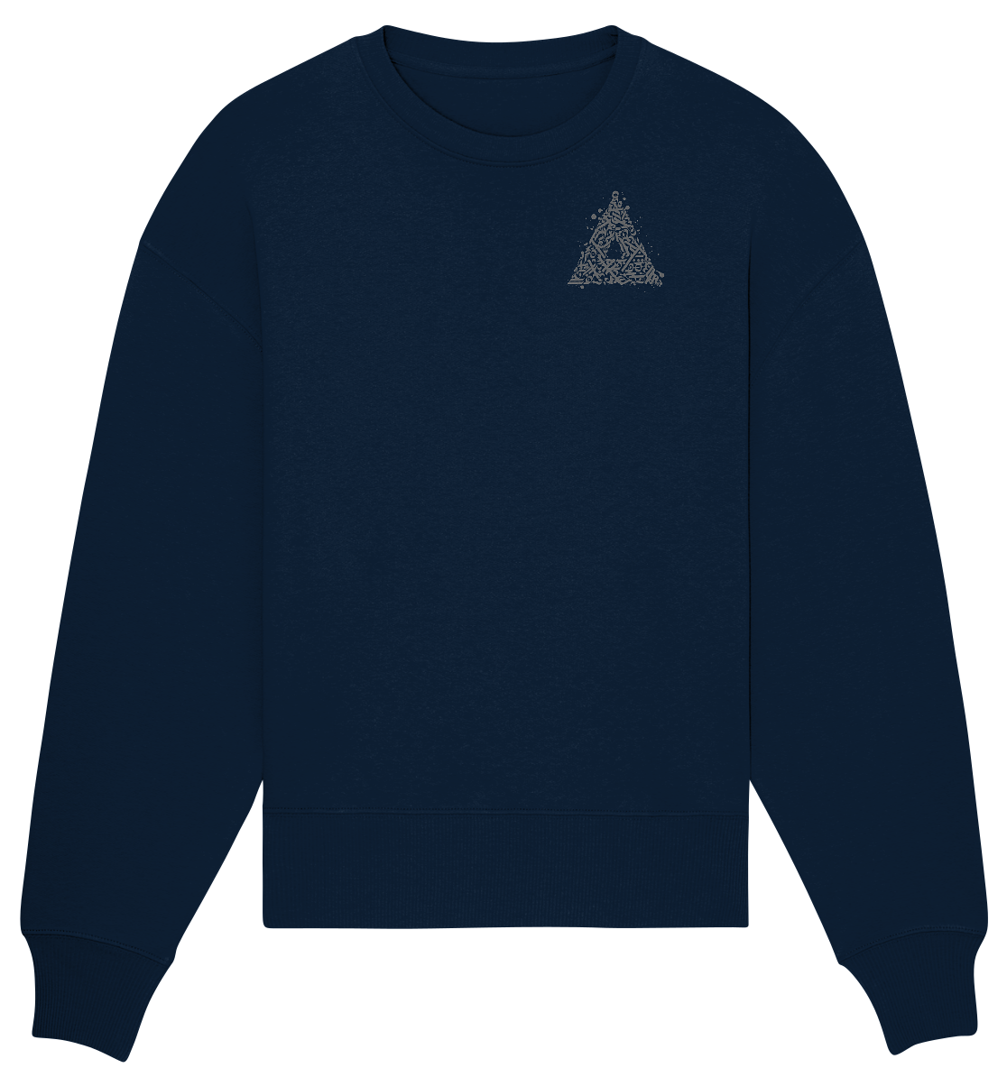 Calligraphy Triangle - Organic Oversize Sweatshirt