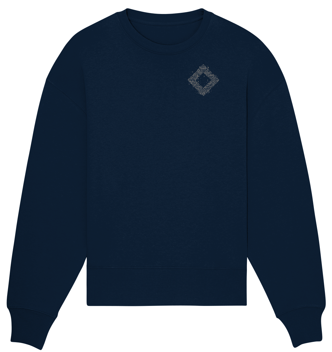 Calligraphy Square - Organic Oversize Sweatshirt