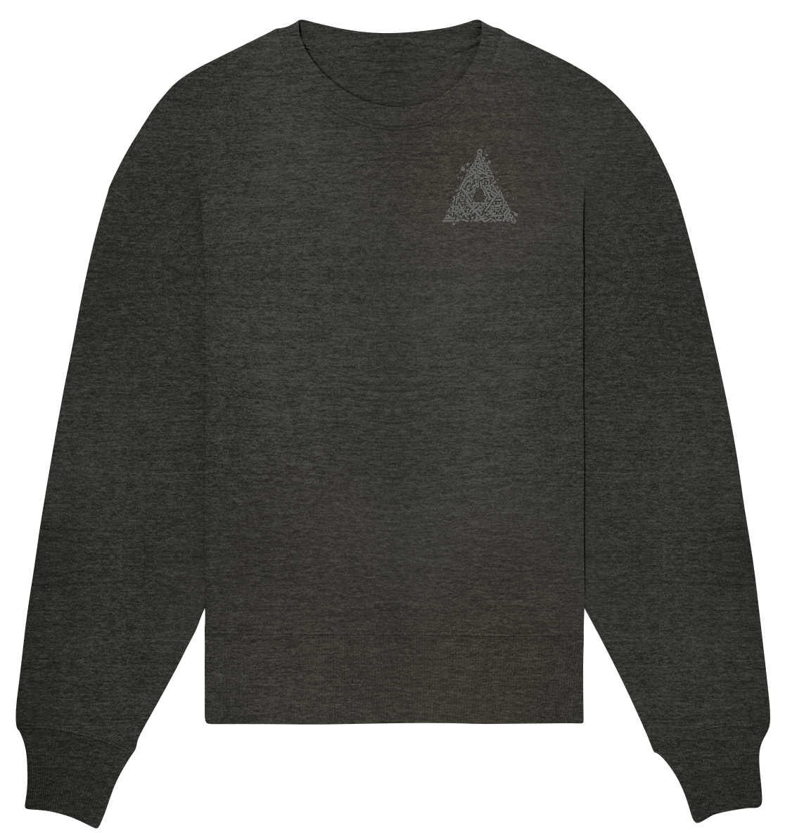 Calligraphy Triangle - Organic Oversize Sweatshirt