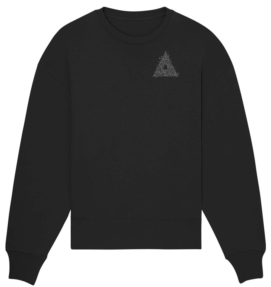 Calligraphy Triangle - Organic Oversize Sweatshirt