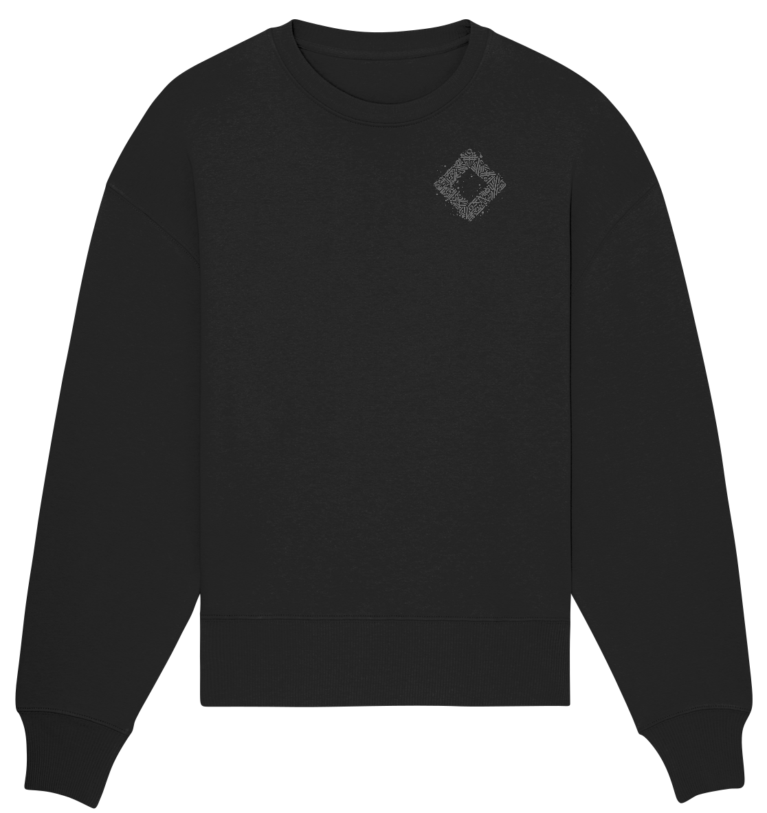 Calligraphy Square - Organic Oversize Sweatshirt